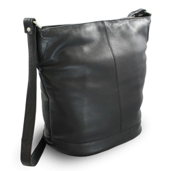 Černá dámská kožená kabelka Aurorien