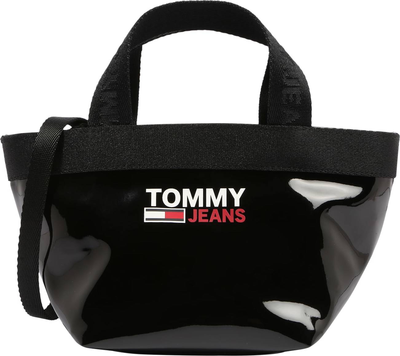Tommy Jeans Kabelka 'CAMPUS' černá / bílá / červená