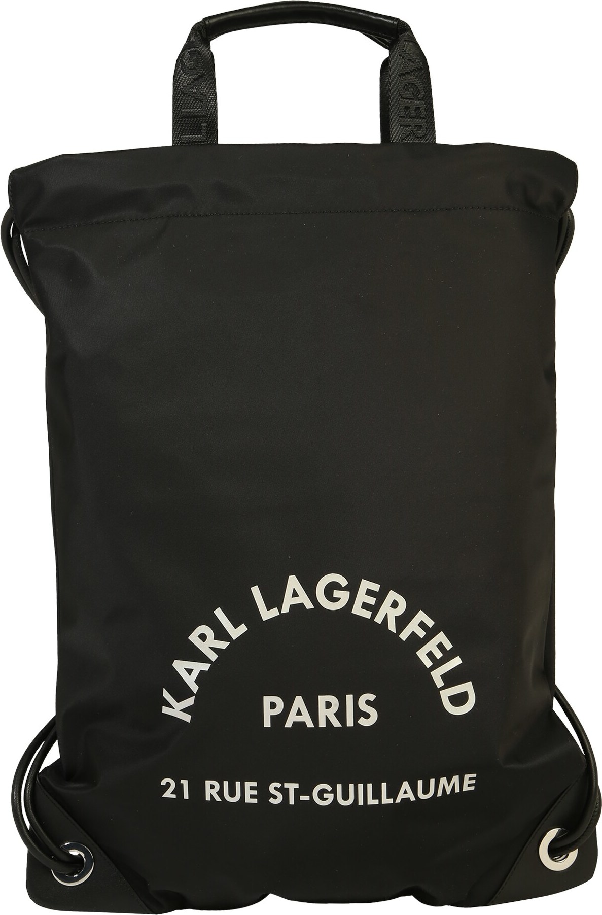 Karl Lagerfeld Sportovní vak 'rue st guillaume flat' bílá / černá