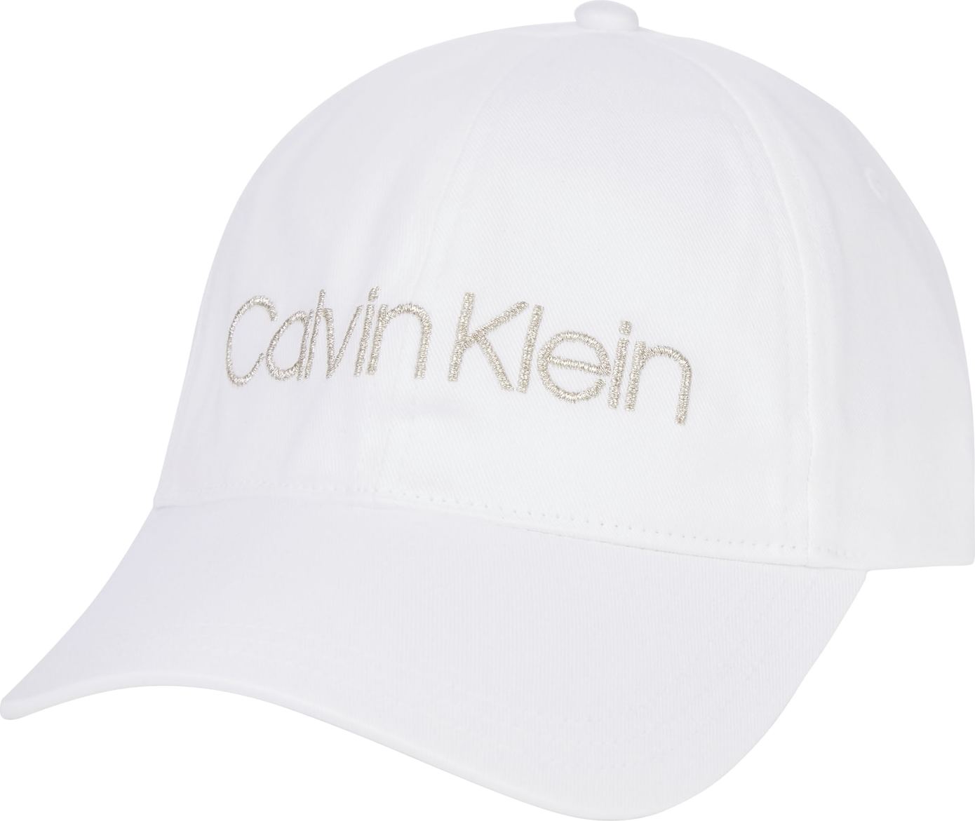 Calvin Klein Kšiltovka stříbrná / bílá