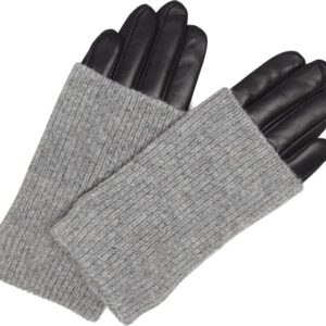 MARKBERG Prstové rukavice šedý melír / černá