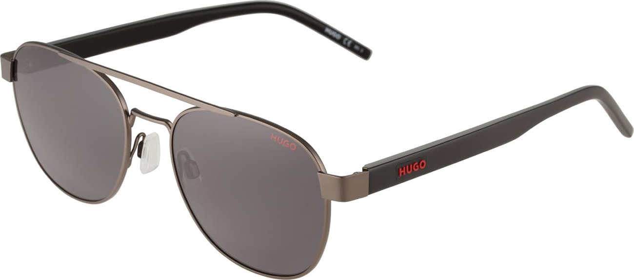 HUGO Sluneční brýle '1196/S' bronzová / červená / černá